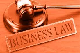 An image showing a gavel and the words 'Business Law'