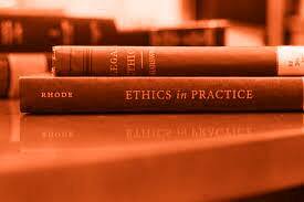 An image showing ethics law books